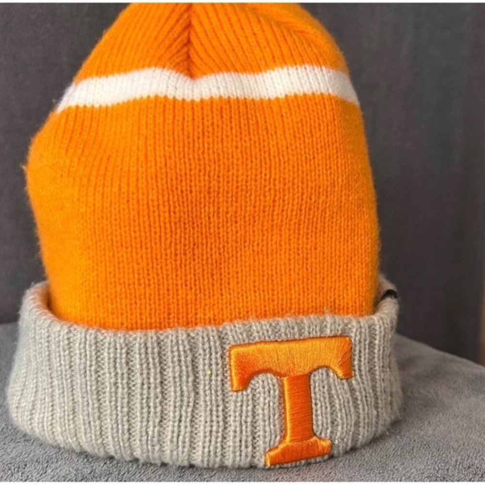 Tennessee Volunteers '47 Brand Knit Beanie Hat Cap Orange White OSFA